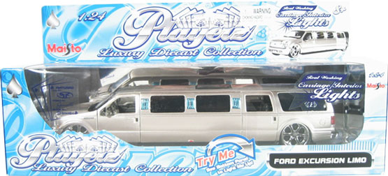 2003 Ford Excursion Limousine - Gold - Playerz Series (Maisto) 1/24