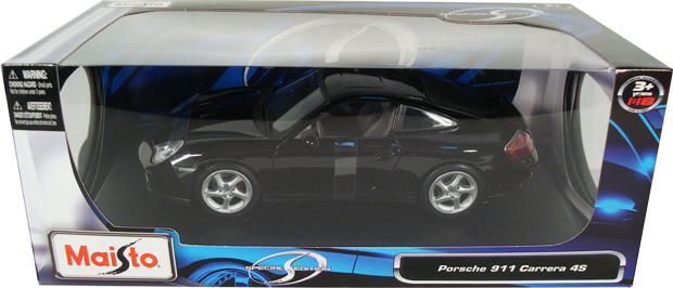 Porsche 911 Carrera 4S - Black (Maisto) 1/18