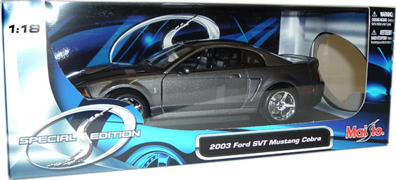 2003 Ford Mustang SVT Cobra Coupe - Dark Grey (Maisto) 1/18