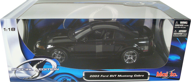2003 Ford Mustang SVT Cobra Coupe - Black (Maisto) 1/18 diecast car ...