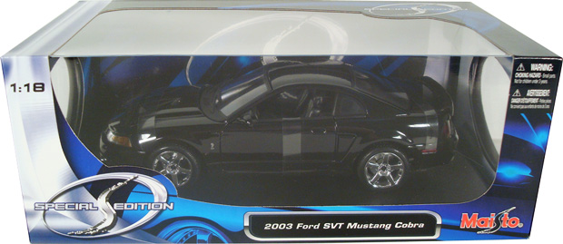 2003 Ford Mustang SVT Cobra Coupe - Black (Maisto) 1/18