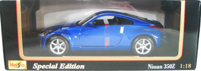 2003 Nissan 350Z - Metallic Blue (Maisto) 1/18