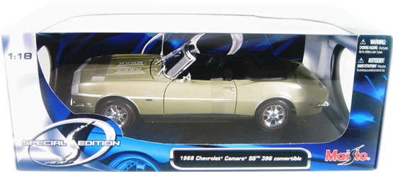 1968 Chevrolet Camaro SS 396 - Gold (Maisto) 1/18