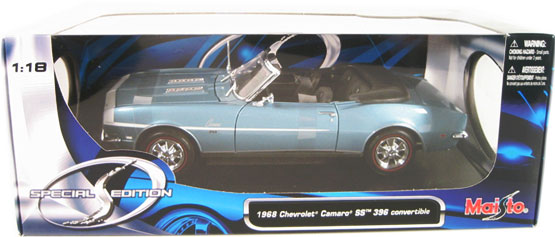 1968 Chevrolet Camaro SS 396 - Blue (Maisto) 1/18