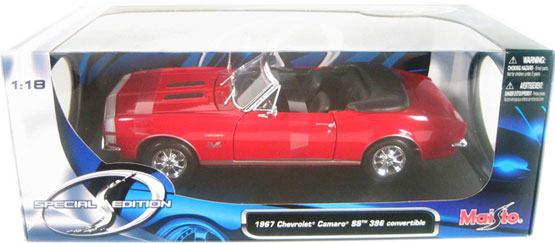 1967 Chevy Camaro SS 396 - Red (Maisto) 1/18