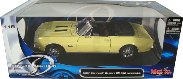 1967 Chevrolet Camaro SS396 - Yellow (Maisto) 1/18