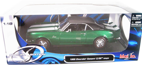 1968 Chevrolet Camaro Z28 Coupe - Green (Maisto) 1/18