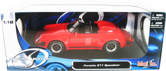 1989 Porsche 911 Speedster - Red (Maisto) 1/18