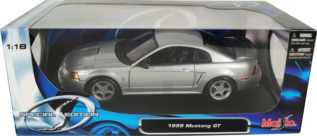 1999 Ford Mustang GT - Silver (Maisto) 1/18