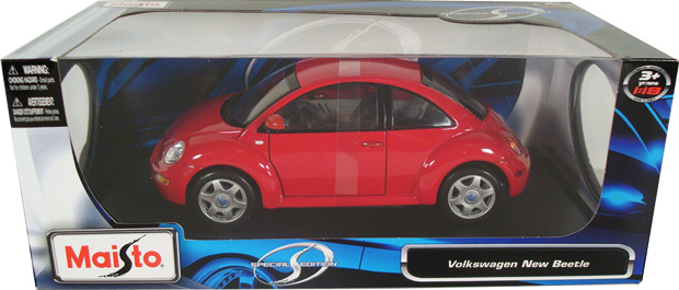Volkswagen Beetle - Red (Maisto) 1/18