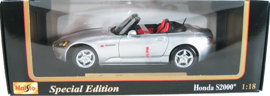 2000 Honda S2000 Roadster - Silver (Maisto) 1/18