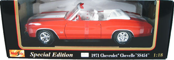 1971 Chevy Chevelle SS454 - Orange (Maisto) 1/18