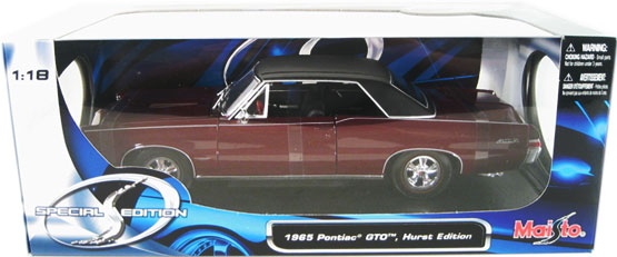 1965 Pontiac GTO Hurst - Burgundy (Maisto) 1/18