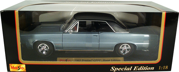 1965 Pontiac GTO Hurst Edition - Blue (Maisto) 1/18