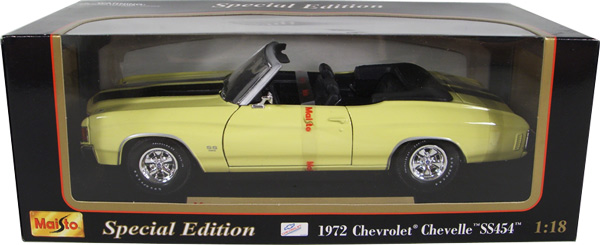 1972 Chevy Chevelle SS454 - Cream Yellow (Maisto) 1/18