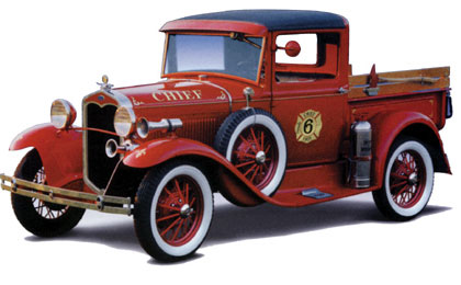 1931 Ford Model A - Fire Chief (Motor City Classics) 1/18