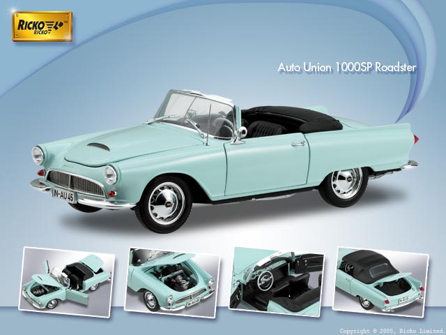 1958 Auto Union 1000SP Roadster (Ricko) 1/18