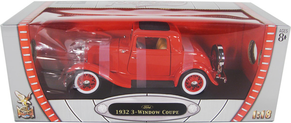 1932 Ford 3-Window Coupe - Red (YatMing) 1/18