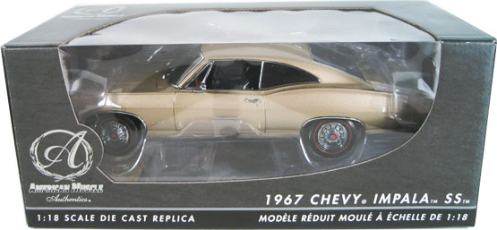 1967 Chevy Impala SS 396 - Granada Gold (Ertl Authentics) 1/18