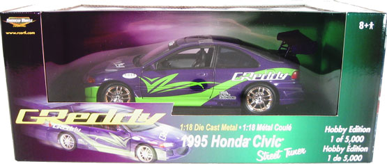 1995 Honda Civic Street Tuner - GReddy Performance Series (Ertl) 1/18