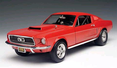 1968 Ford Mustang GT - Red (Ertl) 1/18