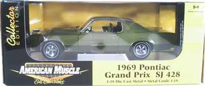 1969 Pontiac Grand Prix SJ 428 - Verdoro Green (Ertl American Muscle) 1/18