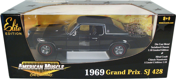 1969 Pontiac Grand Prix SJ 428 - Black (RC2 Ertl Elite) 1/18