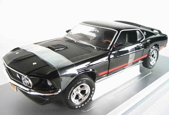 1969 Ford Mustang Mach 1 428 - Black (Ertl) 1/18