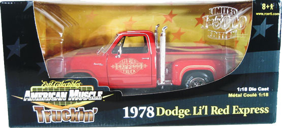 1978 Dodge Pickup - 'Lil Red Express - Truckin' Series (Ertl) 1/18