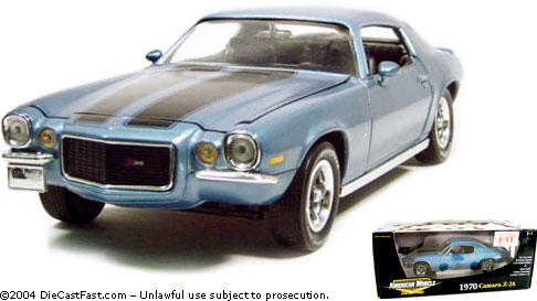 1970 Chevy Camaro Z-28 - Metallic Blue (Ertl) 1/18