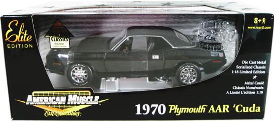 1970 Plymouth AAR 'Cuda 340 - Black (Ertl) 1/18
