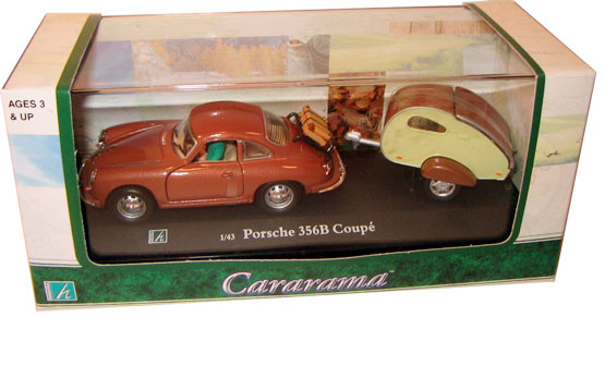 Porsche 356B Coupe and Camper (Cararama) 1/43