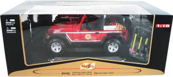 2003 Jeep Wrangler Rubicon 'Brush Fire Unit' (Maisto) 1/18