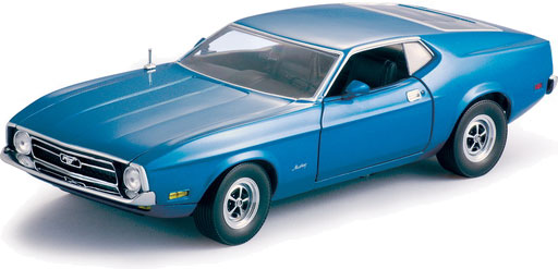 1971 Ford Mustang 351 Sport Roof - Acapulco Blue (Sun Star) 1/18