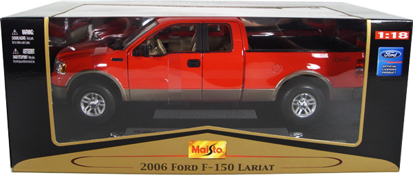 2006 Ford F-150 Lariat Styleside - Red (Maisto) 1/18