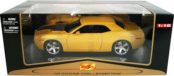 Dodge Challenger Concept - Yellow (Maisto) 1/18