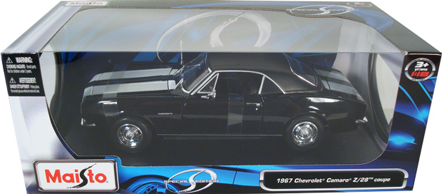 1967 Chevy Camaro Z28 Coupe - Black (Maisto) 1/18