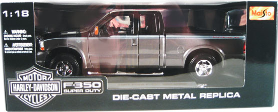 2004 Ford F-350 Harley-Davidson Edition - Black w/ Grey (Maisto) 1/18