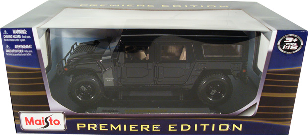 Hummer H1 4-Door Wagon - Black (Maisto) 1/18