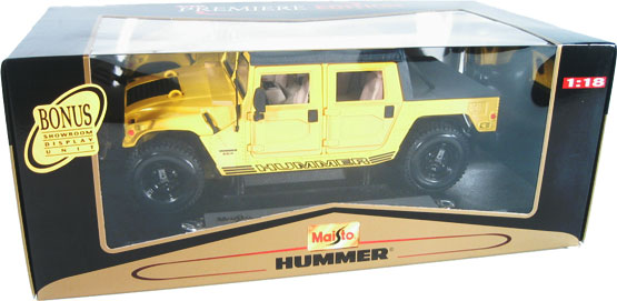 Hummer H1 - Yellow (Maisto) 1/18