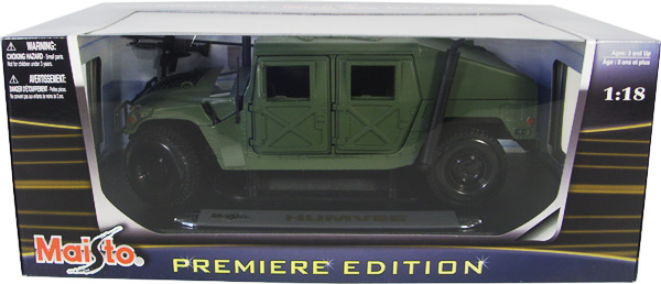 1999 Hummer Humvee - Military Green (Maisto) 1/18