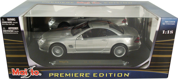 Mercedes-Benz SL-55 AMG - Silver (Maisto) 1/18