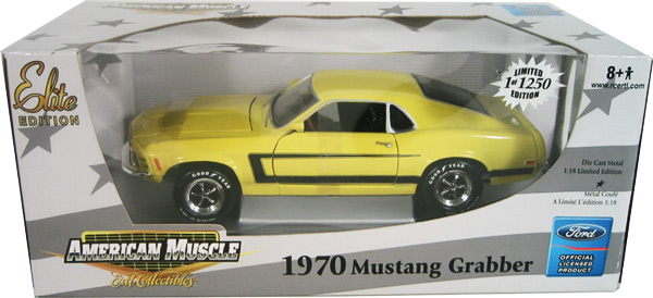 1970 Ford Mustang - Grabber Yellow (Ertl American Muscle) 1/18