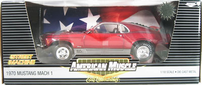 1970 Ford Mustang Mach 1 Street Machine - Candy Apple Red (Ertl) 1/18