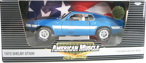 1970 Ford Mustang Shelby GT-500 - Blue (Ertl) 1/18