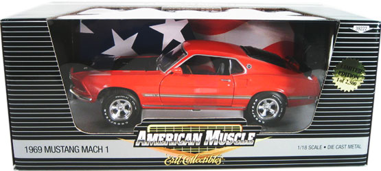 1969 Ford Mustang Mach 1 - Calypso Coral (Ertl) 1/18