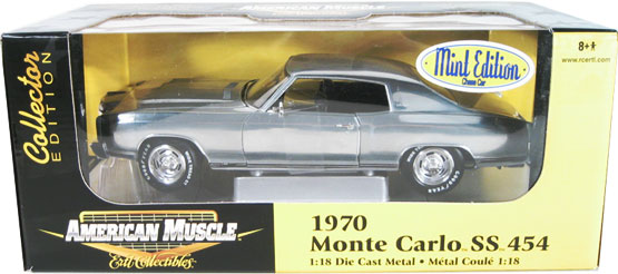 1970 Chevy Monte Carlo SS - Chrome Chase Car (Ertl American Muscle) 1/18