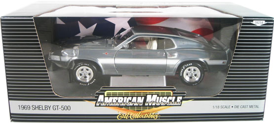 1969 Ford Mustang Shelby GT-500 - Chrome Chase Car - 1 of 417 (Ertl) 1/18