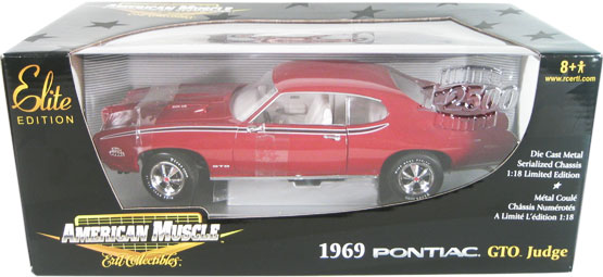 1969 Pontiac GTO Judge - Matador Red (Ertl Elite) 1/18
