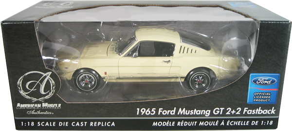 1965 Ford Mustang GT 289 2+2 Fastback - Springtime Yellow (Ertl Authentics) 1/18